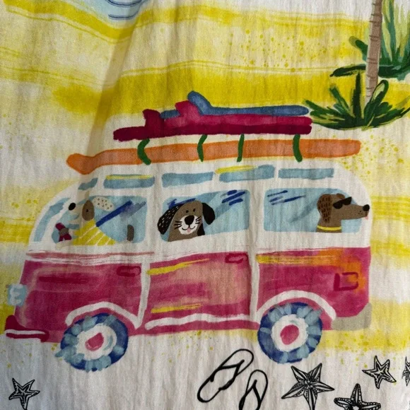 John Mark White Button-Down Top Colorful Beach Vacation Dog Resort Wear Print XL - Picture 14 of 15